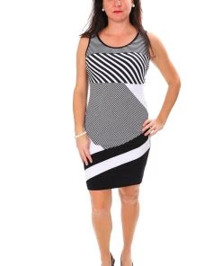 Picadilly Monochrome Mod Dress 644