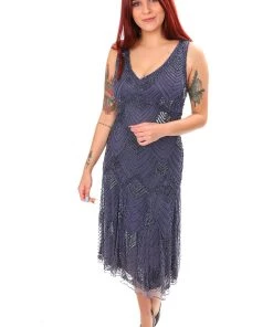 Frank Lyman Events Charleston Dress - Navy