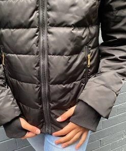 Sabena Jackets/Coats Metallic Down Puffer Jacket | Black