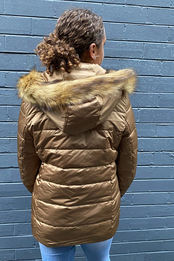 Sabena Metallic Down Puffer Jacket | Gold Jackets/Coats 2 Sabena Metallic Down Puffer Jacket | Gold Jackets/Coats