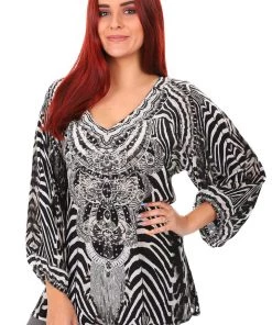 Fashion Spectrum Nasai Gypsy Top - Black