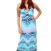 Sandra Soulos - ILLIUM Halter Neck Blue Maxi Dress (s)