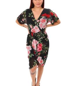 Pink Ruby Tea Garden Wrap Dress - PD164103 Dresses