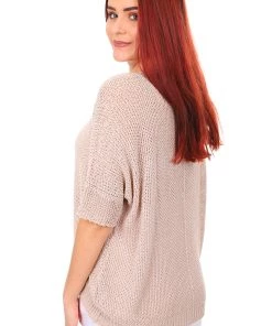 Cindy G Knit Top | Natural | CG7 Tops