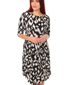 Naturals By O & J 3/4 Sleeve Round Neck Dress | Mamba S Dresses 6 Naturals By O & J 3/4 Sleeve Round Neck Dress | Mamba S Dresses