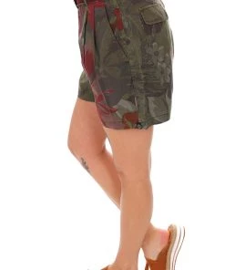 Desigual High Waisted Shorts | Military | DG8s