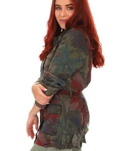 Desigual Camoflower Military Jacket Jackets/Coats