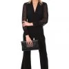 Zaliea Chiffon Sleeve Jumpsuit | Black | Z6 Events