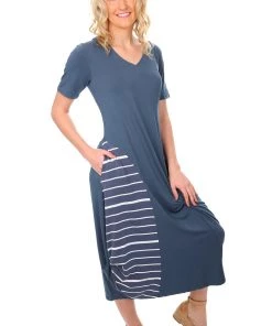 Foil Soft Focus Twist Dress | Urchin (s)