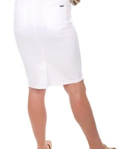 Foil Skirts Liesel White Denim Skirt