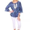 Foil Tops Fresh Start Top | Blue | Tie Dye