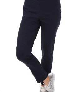 Foil Long Slim Trapeze Pants | Navy | F18