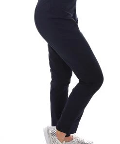Foil Long Slim Trapeze Pants | Navy | F18