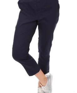 Foil Ring Cycle Eyelet Pants | True Navy