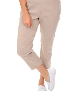 Marco Polo Pants Cropped Split Pant - Natural