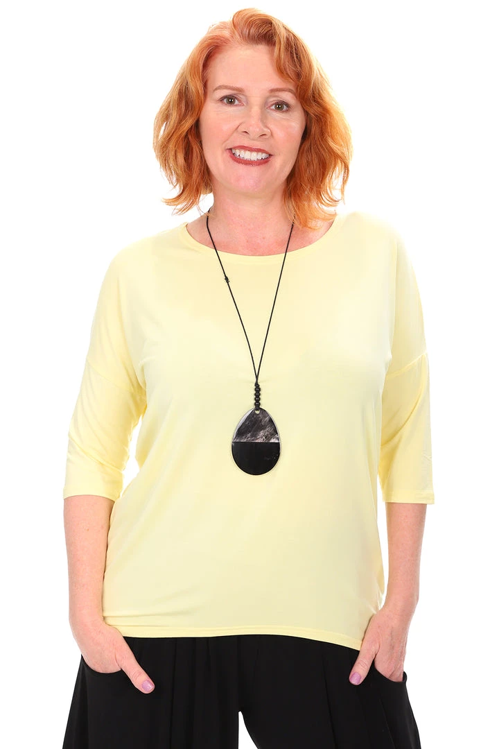 Relaxed High Low Bamboo Top | Lemon Tops 1 Relaxed High Low Bamboo Top | Lemon Tops