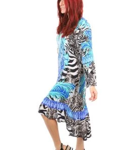 Fashion Spectrum Zebra Frill Dress | FS7