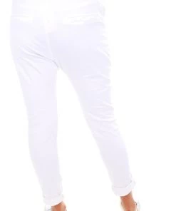 Italian Star Clothing Max Track Pants | White | IS22