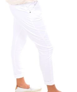 Italian Star Clothing Max Track Pants | White | IS22