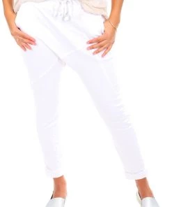 Italian Star Clothing Max Track Pants | White | IS22
