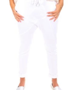 Italian Star Clothing Max Track Pants | White | IS22