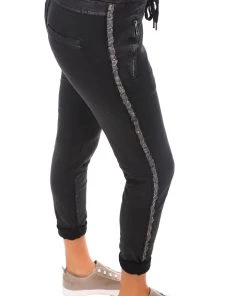 Italian Star Clothing Coated Trooper Jogger - Black - IS29