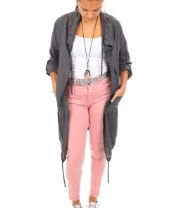 The Italian Cartel Teramo Linen Jacket | Charcoal | IC32