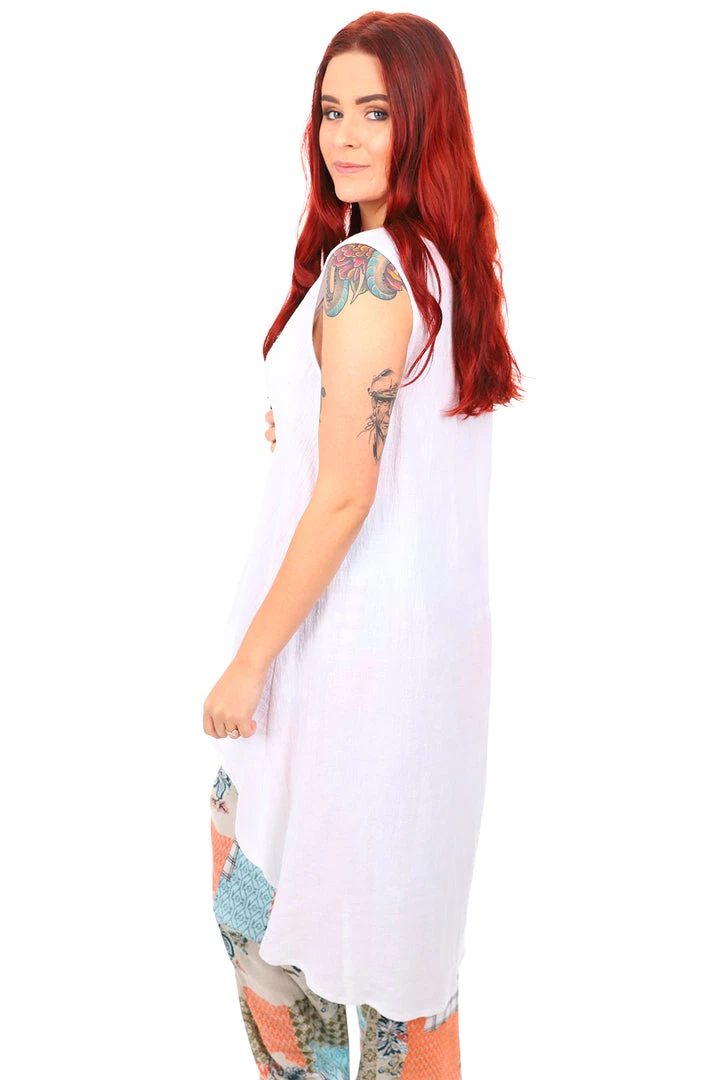 J Generation Fadens Menna Top | White | TL126 S 3 J Generation Fadens Menna Top | White | TL126 S