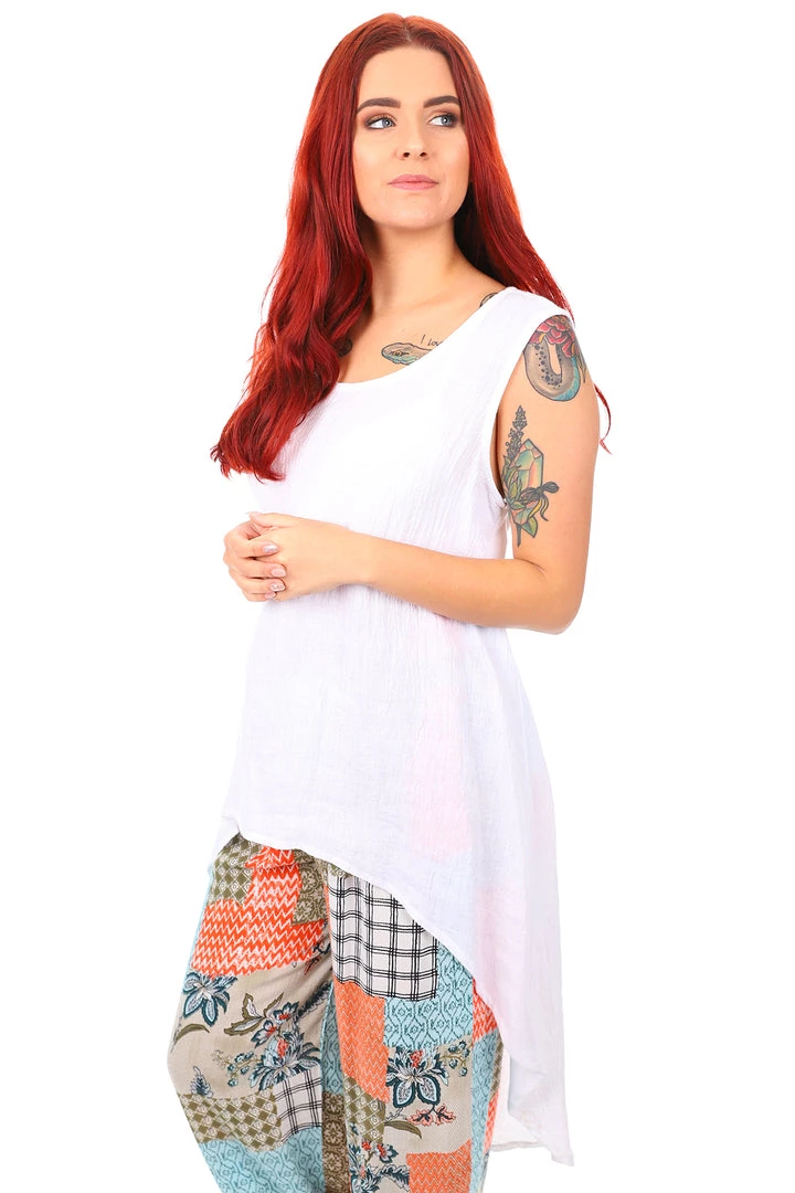 J Generation Fadens Menna Top | White | TL126 S 2 J Generation Fadens Menna Top | White | TL126 S