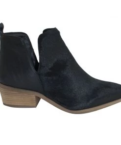 Human Jungle Pony Ankle Boots | Black | HS19 Shoes