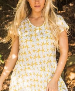 Namastai Resort Wear Jen Crinkle Cotton Dress | Starfish | N10s