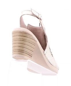 Nu By Neo Shoes Argos Leather Heels | Champagne