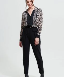 Joseph Ribkoff Belt Feature Pants | Black | JR47