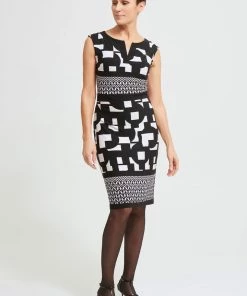 Pizazz Boutique Sheath Dress | Black/White | JR75