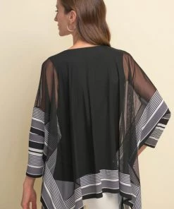 Joseph Ribkoff Tops V Neck Stripe Tunic Top | JR27 10 Joseph Ribkoff Tops V Neck Stripe Tunic Top | JR27