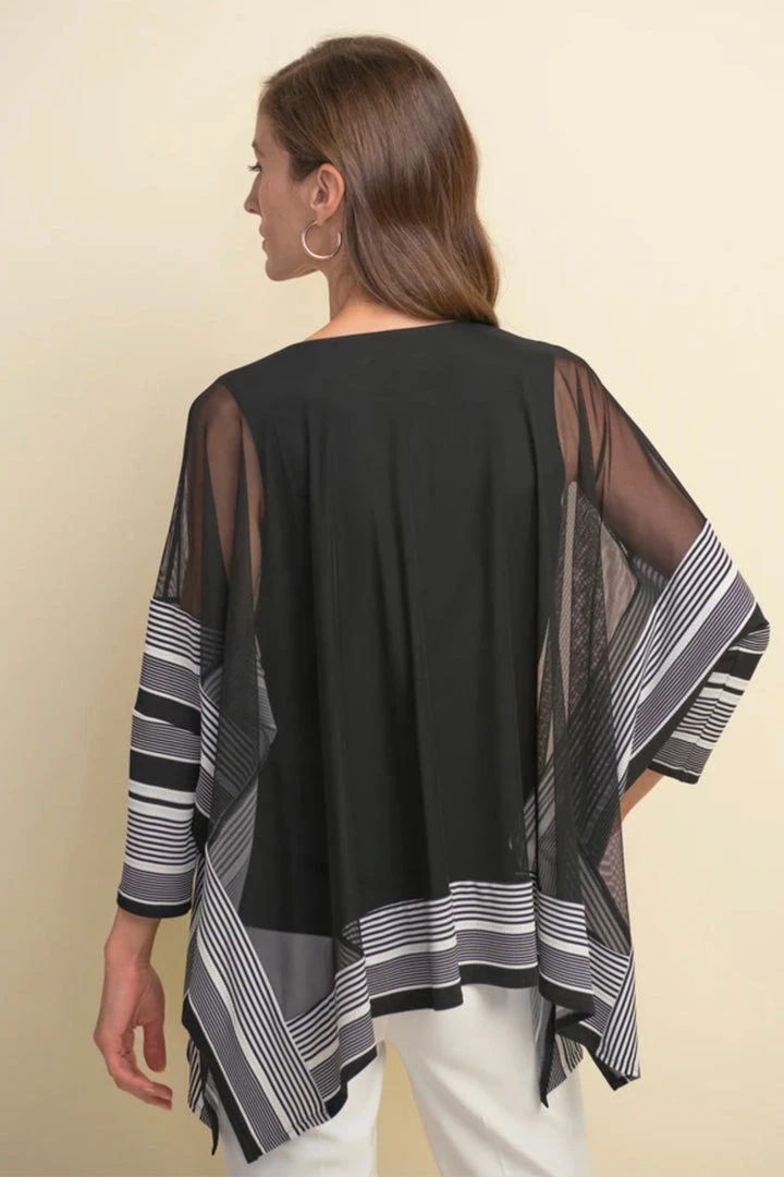 Joseph Ribkoff Tops V Neck Stripe Tunic Top | JR27 5 Joseph Ribkoff Tops V Neck Stripe Tunic Top | JR27
