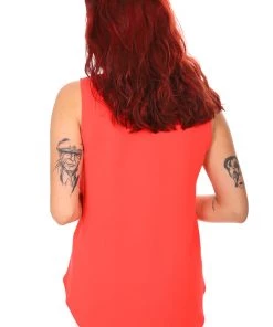 Joseph Ribkoff Tops Hi Lo Sleeveless Top - Red 7 Joseph Ribkoff Tops Hi Lo Sleeveless Top - Red