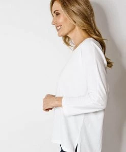 Goondiwindi Cotton Tops White 3/4 Sleeve Top 6 Goondiwindi Cotton Tops White 3/4 Sleeve Top