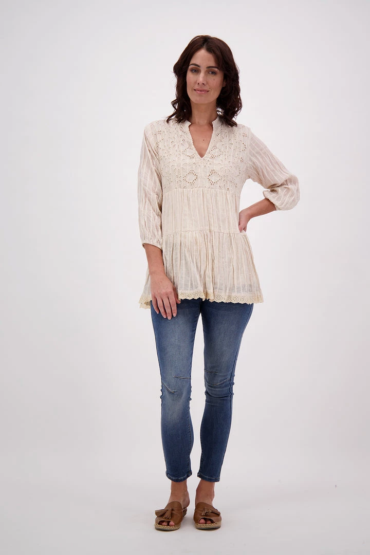 Lula Soul Clothing Lennox Tunic | Natural | Ls35 1 Lula Soul Clothing Lennox Tunic | Natural | Ls35