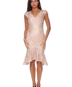 Pink Ruby Lovelace Flip Dress GOLD - PD174207