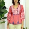 Lula Soul Tops Tanika Top - Coral - LS14s