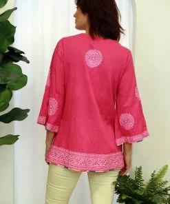 Lula Soul Zane Tunic Top | Pink | LS11s