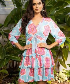 Lula Soul Dresses Dallas Tiered Dress | Lagoon | LS1s