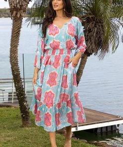 Lula Soul Dallas Maxi Dress | Lagoon | LS2 Dresses