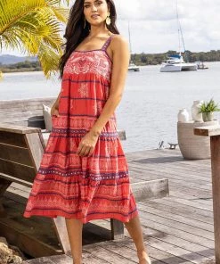 Lula Soul Tanika Sundress | Coral | LS13s