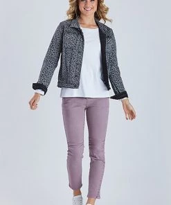 Threadz Reversible Animal Print Jacket | Black | TZ25 Jackets/Coats