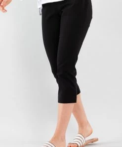 Marco Polo Pants Cropped Split Pant - Black 8 Marco Polo Pants Cropped Split Pant - Black