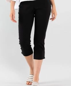 Marco Polo Pants Cropped Split Pant - Black