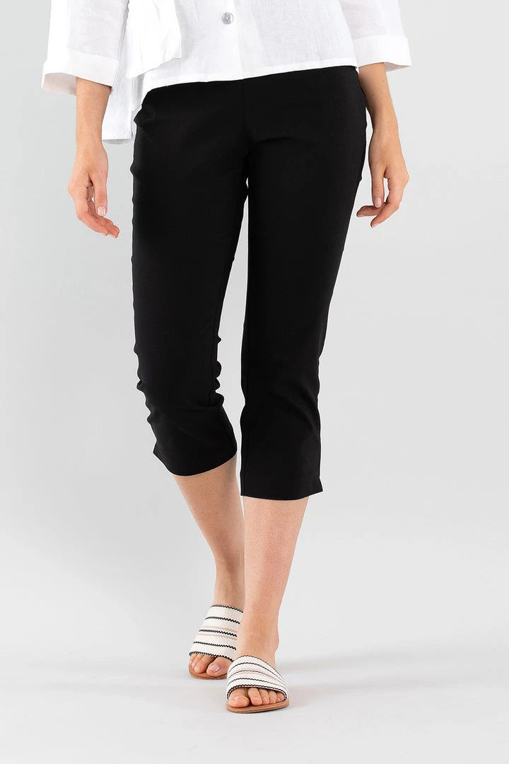 Marco Polo Pants Cropped Split Pant - Black 1 Marco Polo Pants Cropped Split Pant - Black