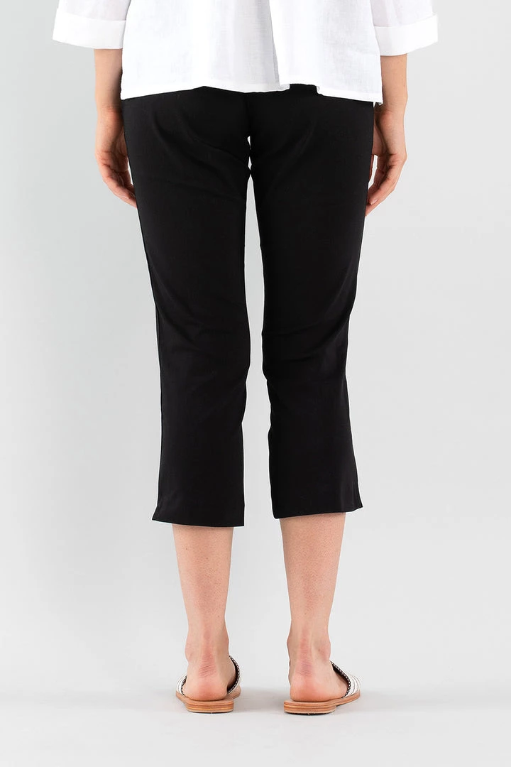 Marco Polo Pants Cropped Split Pant - Black 2 Marco Polo Pants Cropped Split Pant - Black